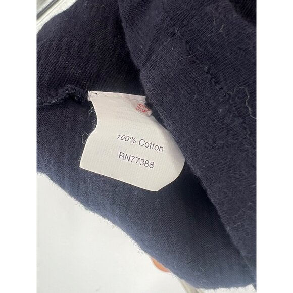 J. Crew Women's Navy Blue Sleeveless Tie Around Faux Wrap Babydoll Top - Picture 7 of 8